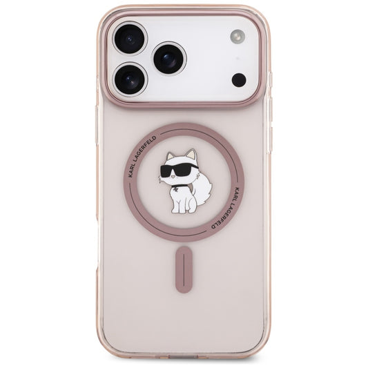 MagSafe-deksel for Apple iPhone 17 Pro Max, Karl Lagerfeld, IML Choupette, Rosa