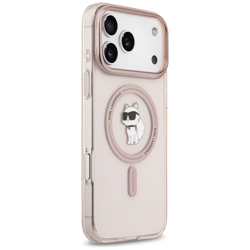 MagSafe-deksel for Apple iPhone 17 Pro Max, Karl Lagerfeld, IML Choupette, Rosa