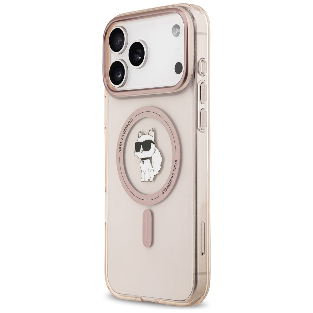 MagSafe-deksel for Apple iPhone 17 Pro Max, Karl Lagerfeld, IML Choupette, Rosa