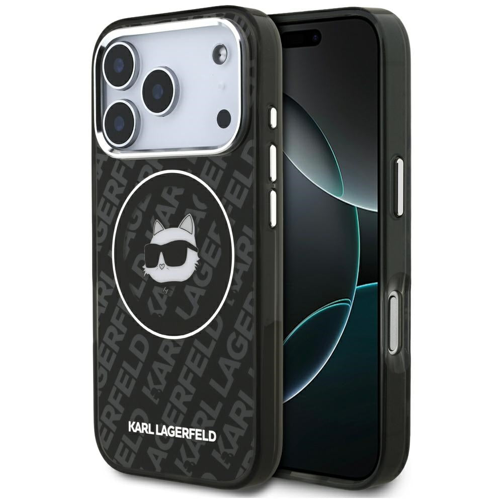 MagSafe-deksel for Apple iPhone 17 Pro Max, Karl Lagerfeld, IML Choupette`s Head, Svart