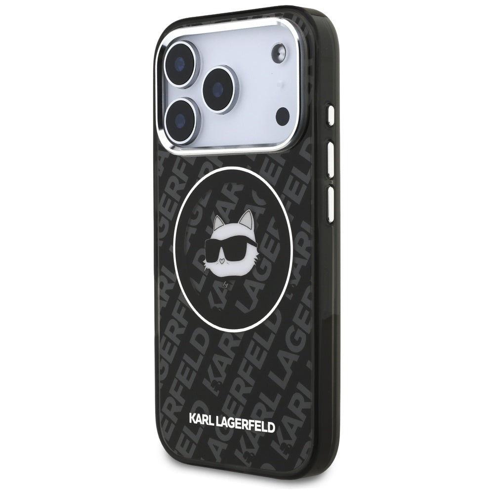 MagSafe-deksel for Apple iPhone 17 Pro Max, Karl Lagerfeld, IML Choupette`s Head, Svart