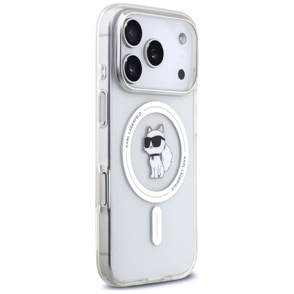 MagSafe-deksel for Apple iPhone 17 Pro Max, Karl Lagerfeld, IML Choupette, Gjennomsiktig
