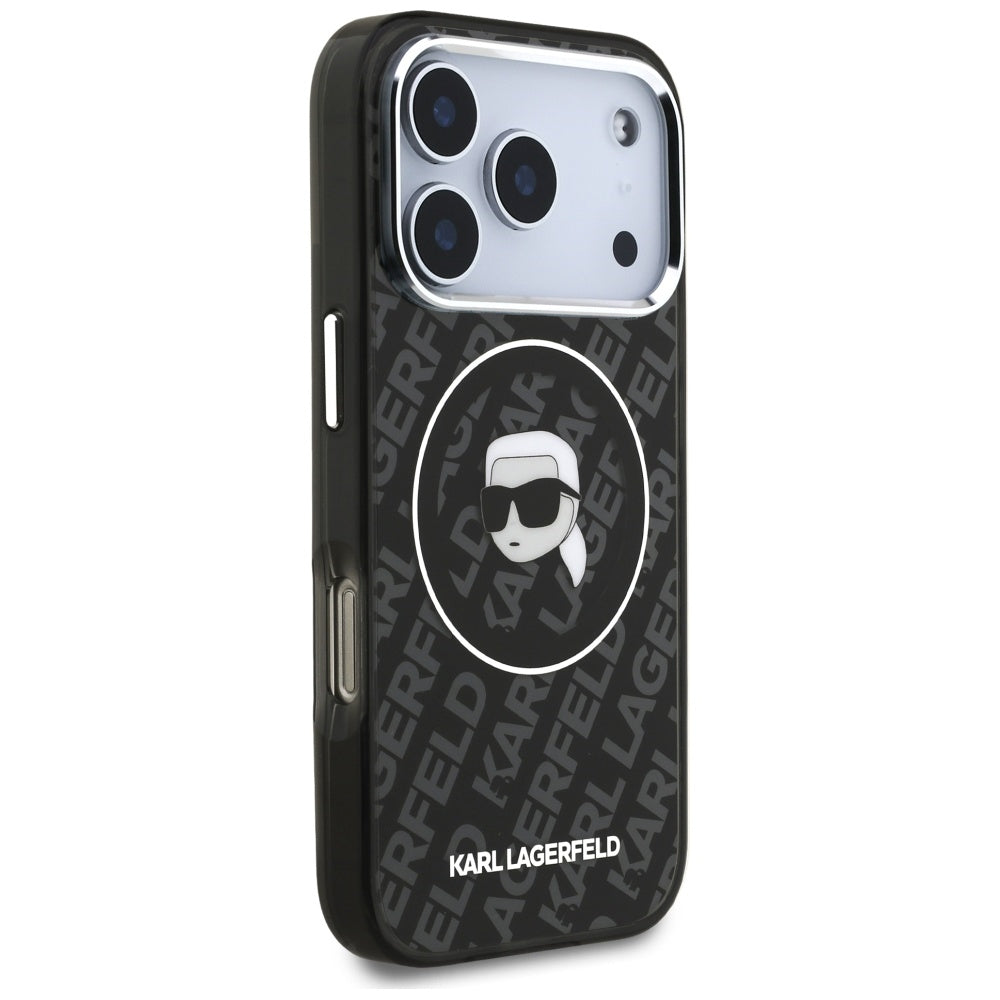 MagSafe-deksel for Apple iPhone 17 Pro Max, Karl Lagerfeld, IML Karl`s Head, Svart