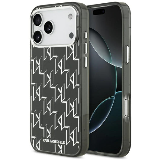 MagSafe-deksel for Apple iPhone 17 Pro Max, Karl Lagerfeld, IML KL Monogram, Svart