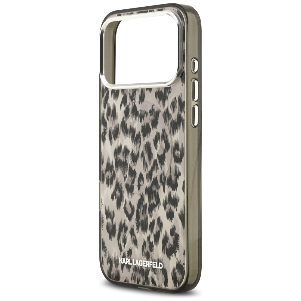MagSafe-deksel for Apple iPhone 17 Pro Max, Karl Lagerfeld, IML Leopard-mønster, Brun