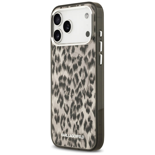 MagSafe-deksel for Apple iPhone 17 Pro Max, Karl Lagerfeld, IML Leopard-mønster, Brun