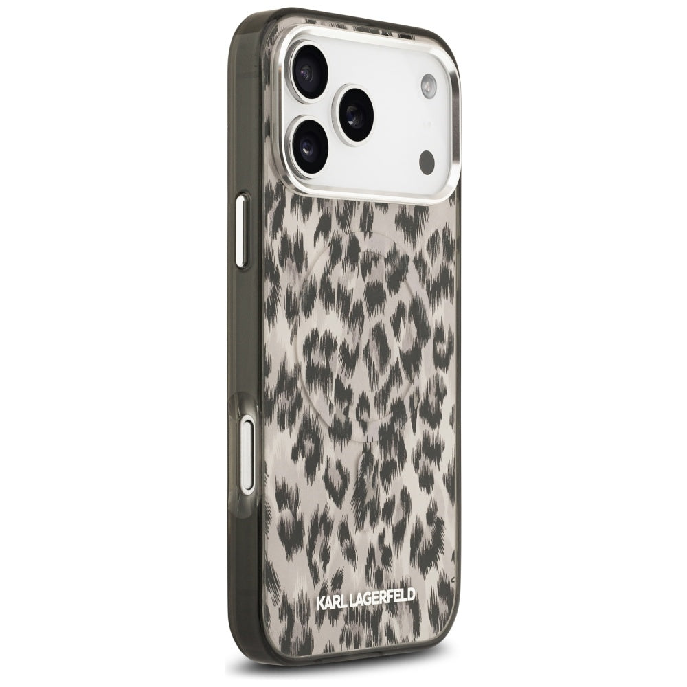 MagSafe-deksel for Apple iPhone 17 Pro Max, Karl Lagerfeld, IML Leopard-mønster, Brun