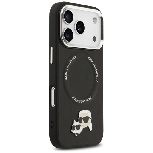 MagSafe-deksel for Apple iPhone 17 Pro Max, Karl Lagerfeld, Karl & Choupette Pins, Svart