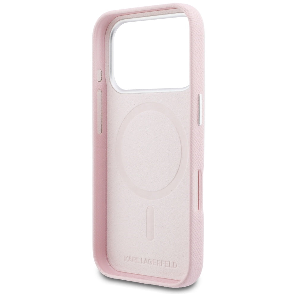 MagSafe deksel for Apple iPhone 17 Pro Max, Karl Lagerfeld, Karl Head Logo, Rosa