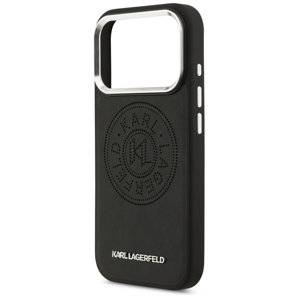 MagSafe-deksel for Apple iPhone 17 Pro Max, Karl Lagerfeld, Point & Metal Logo, Svart