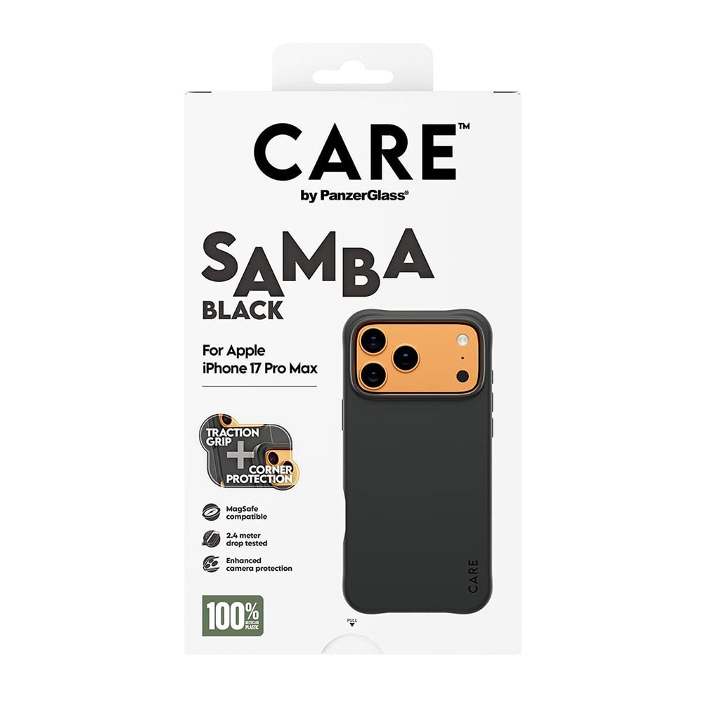 MagSafe-deksel for Apple iPhone 17 Pro Max, PanzerGlass, Care Fashionable, Svart