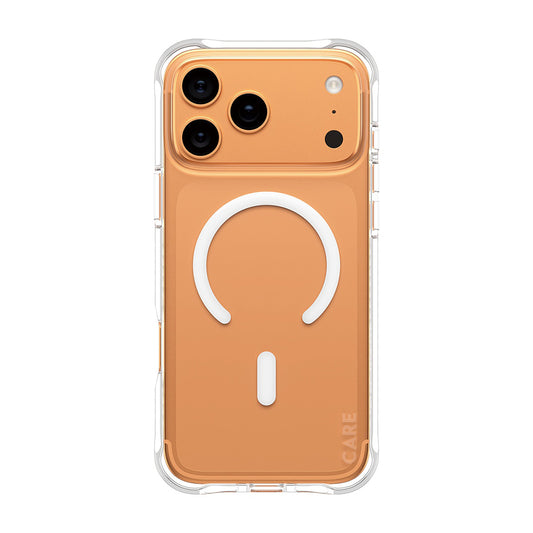 MagSafe-deksel for Apple iPhone 17 Pro Max, PanzerGlass, Motebevisst, Transparent Hvit