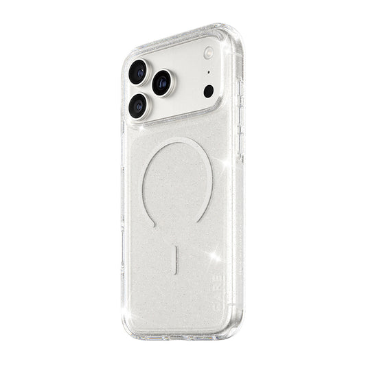 MagSafe-deksel for Apple iPhone 17 Pro Max, PanzerGlass, Care Urban Explorer Star Lit, Transparent Hvit
