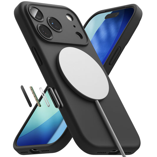 MagSafe-deksel for Apple iPhone 17 Pro Max, Ringke, Silikon, Svart