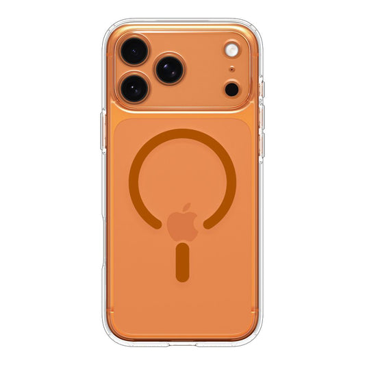 MagSafe-deksel for Apple iPhone 17 Pro Max, Spigen, Ultra Hybrid, Gjennomsiktig Oransje