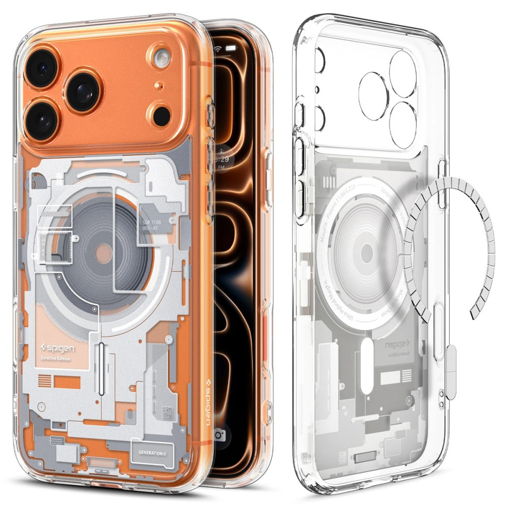 MagSafe-deksel for Apple iPhone 17 Pro Max, Spigen, Ultra Hybrid Zero One, Hvit ACS10287