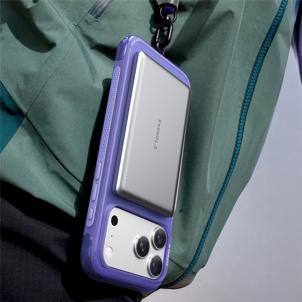 MagSafe-deksel for Apple iPhone 17 Pro Max, Torras, Ostand O3 Air, Grå