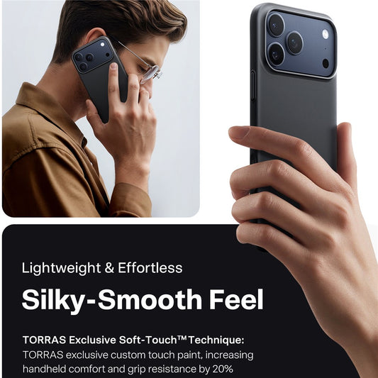 MagSafe-deksel for Apple iPhone 17 Pro Max, Torras, SlimFit, Svart