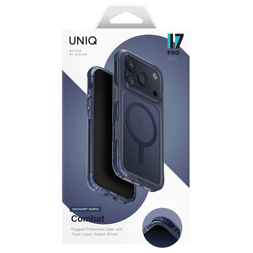 MagSafe-deksel for Apple iPhone 17 Pro Max, UNIQ, Combat MagClick, Svart
