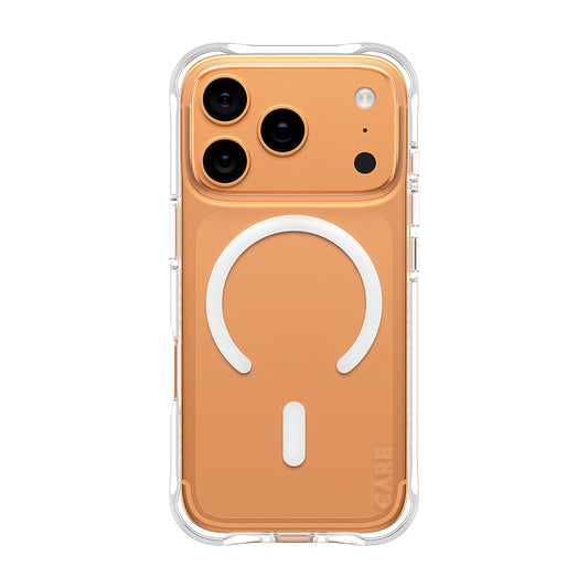 MagSafe-deksel for Apple iPhone 17 Pro, PanzerGlass, Motebevisst, Transparent Hvit