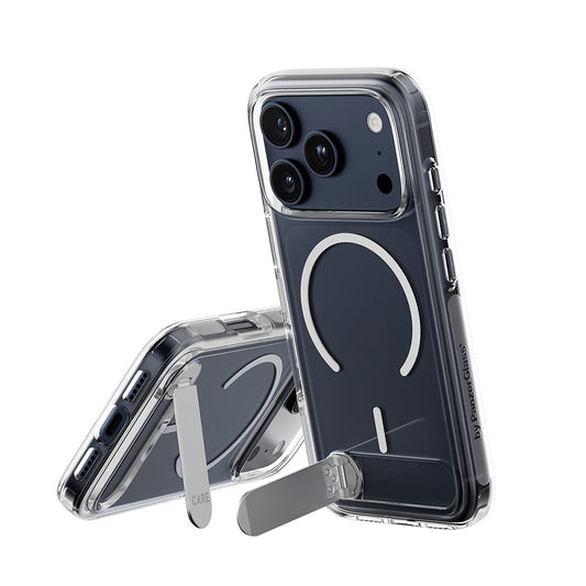 MagSafe-deksel for Apple iPhone 17 Pro, PanzerGlass, Care Feature Kickstand, Gjennomsiktig