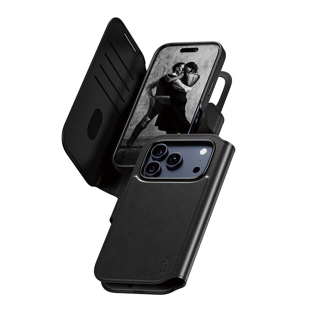 MagSafe-deksel for Apple iPhone 17 Pro, PanzerGlass, Care Feature Tango Two-in-One, Svart