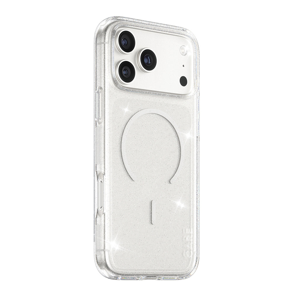 MagSafe-deksel for Apple iPhone 17 Pro, PanzerGlass, Care Urban Explorer Star Lit, Transparent Hvit