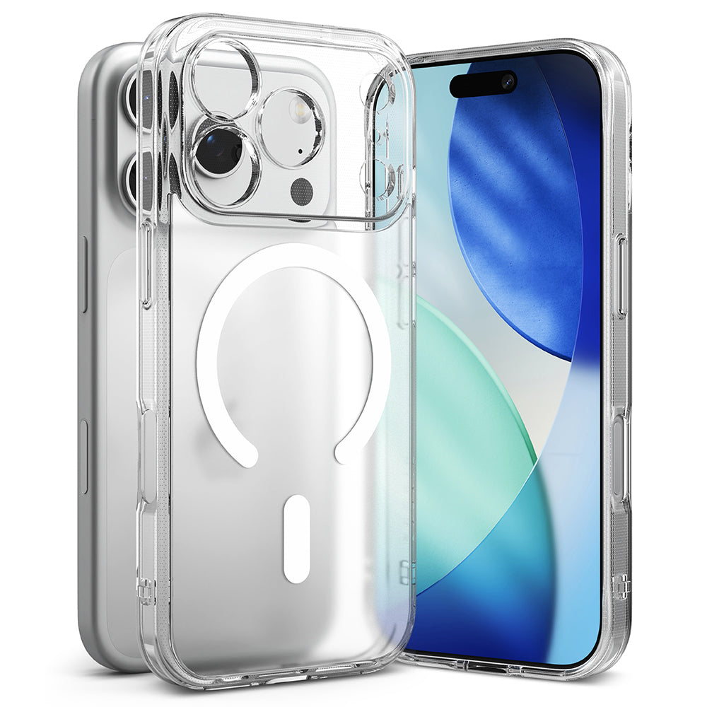 MagSafe-deksel for Apple iPhone 17 Pro, Ringke, Fusion, Matt Transparent