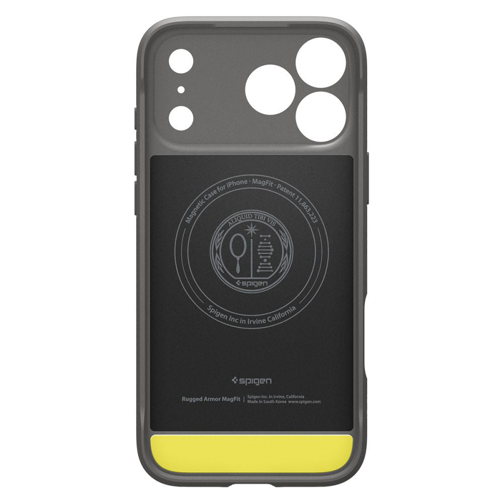MagSafe-deksel for Apple iPhone 17 Pro, Spigen, Rugged Armor, Grå ACS10330