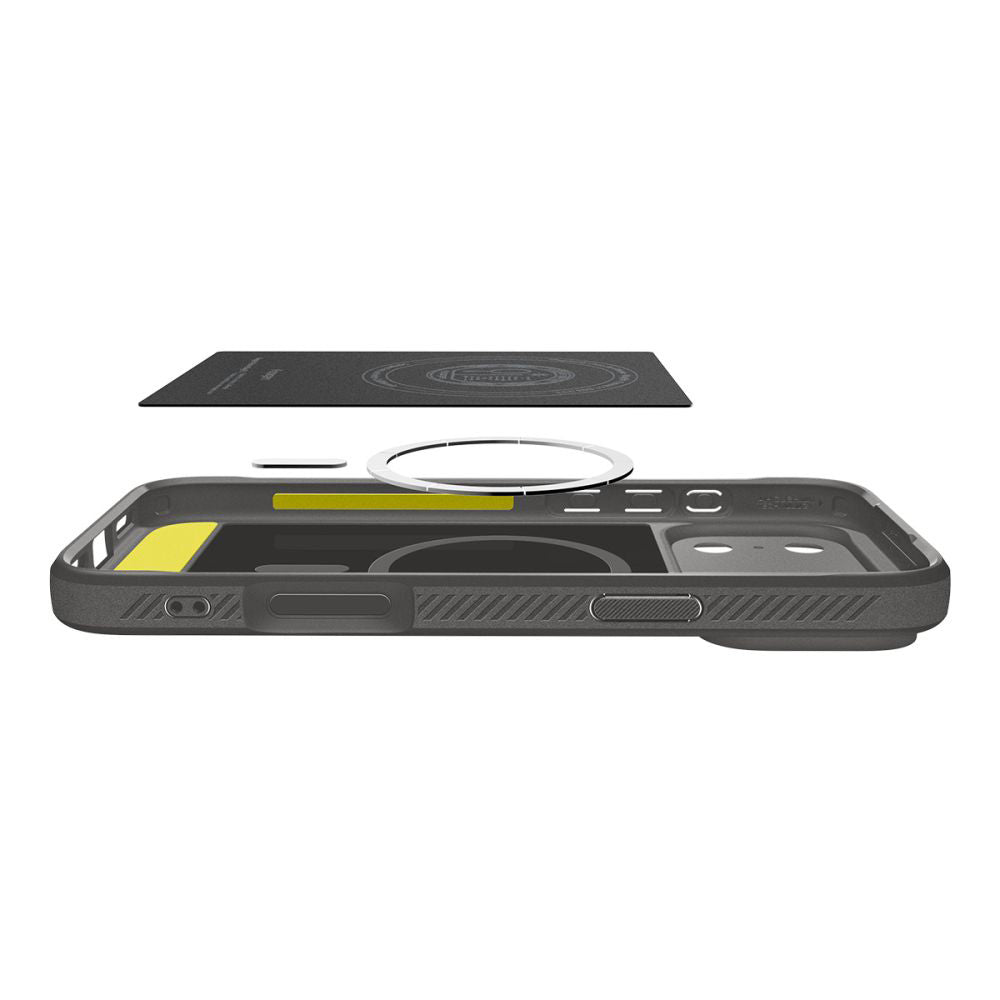 MagSafe-deksel for Apple iPhone 17 Pro, Spigen, Rugged Armor, Grå ACS10330