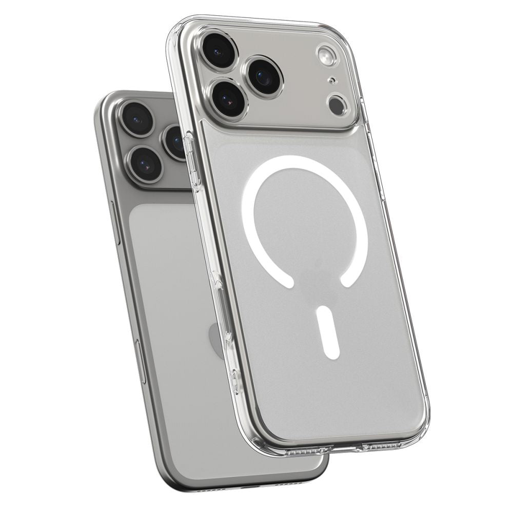 MagSafe-deksel for Apple iPhone 17 Pro, Spigen, Ultra Hybrid, Satinert Hvit ACS10350