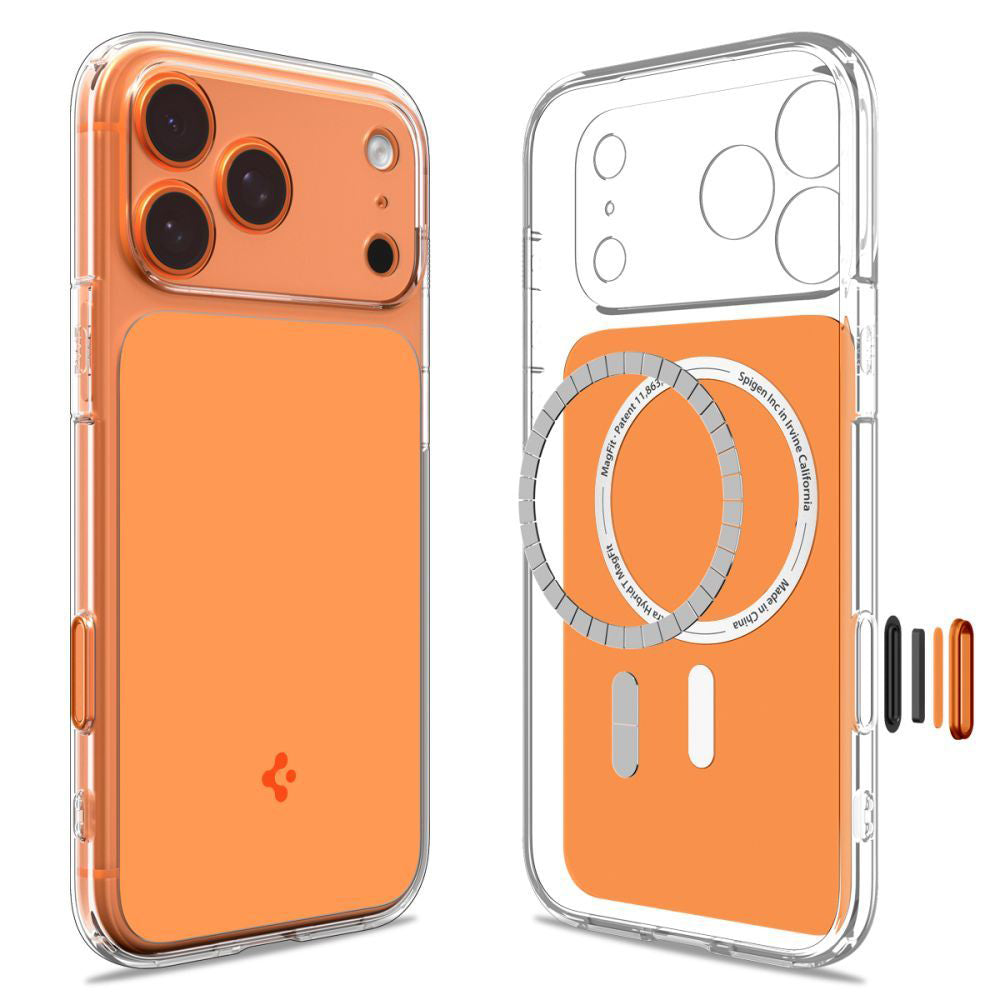 MagSafe-deksel for Apple iPhone 17 Pro, Spigen, Ultra Hybrid T, Oransje ACS10477