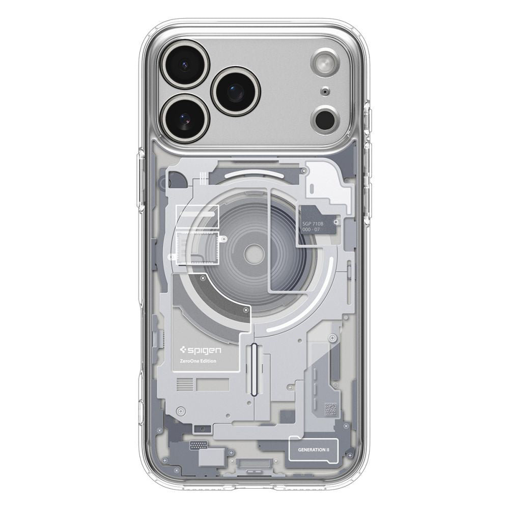 MagSafe-deksel for Apple iPhone 17 Pro, Spigen, Ultra Hybrid Zero One, Hvit ACS10351