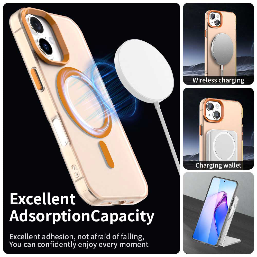 MagSafe-deksel for Apple iPhone 17 Pro, Techsuit, CandyCase, Oransje