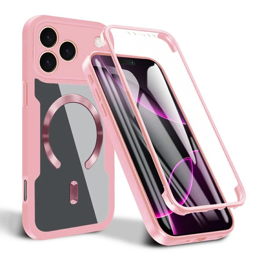 MagSafe-deksel for Apple iPhone 17 Pro, Techsuit, ColorVerse 360, Rosa