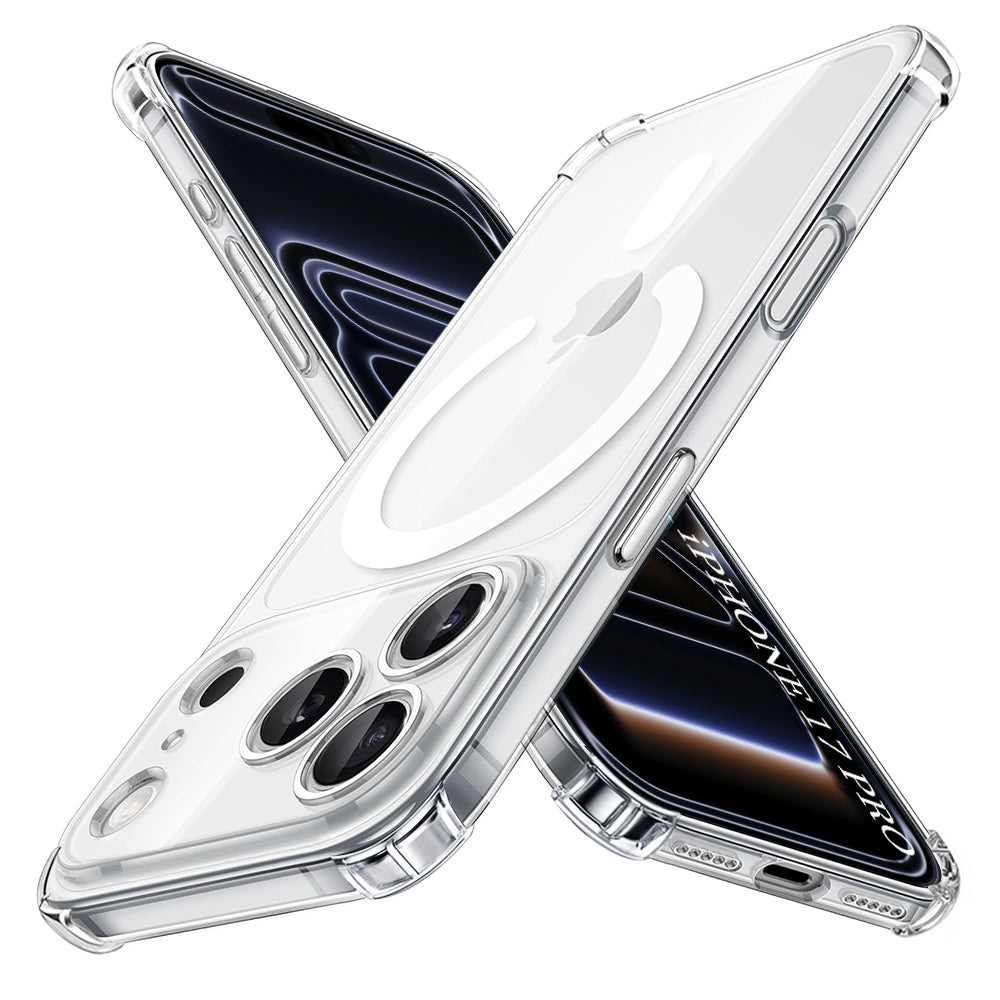 MagSafe-deksel for Apple iPhone 17 Pro, Techsuit, Støtsikker, Gjennomsiktig