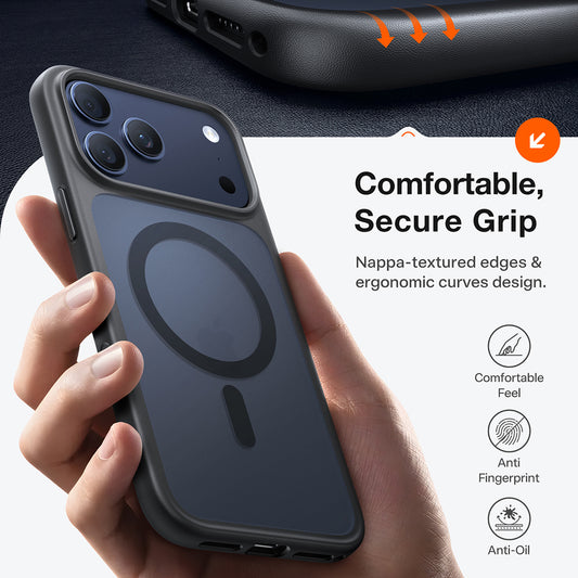 MagSafe deksel for Apple iPhone 17 Pro, Torras, Guardian, Svart