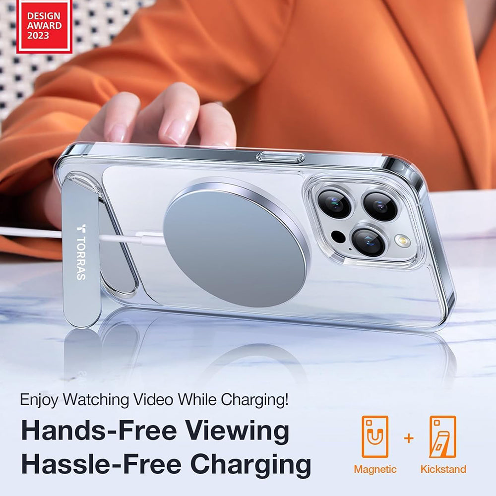 MagSafe-deksel for Apple iPhone 17 Pro, Torras, Pstand, Gjennomsiktig