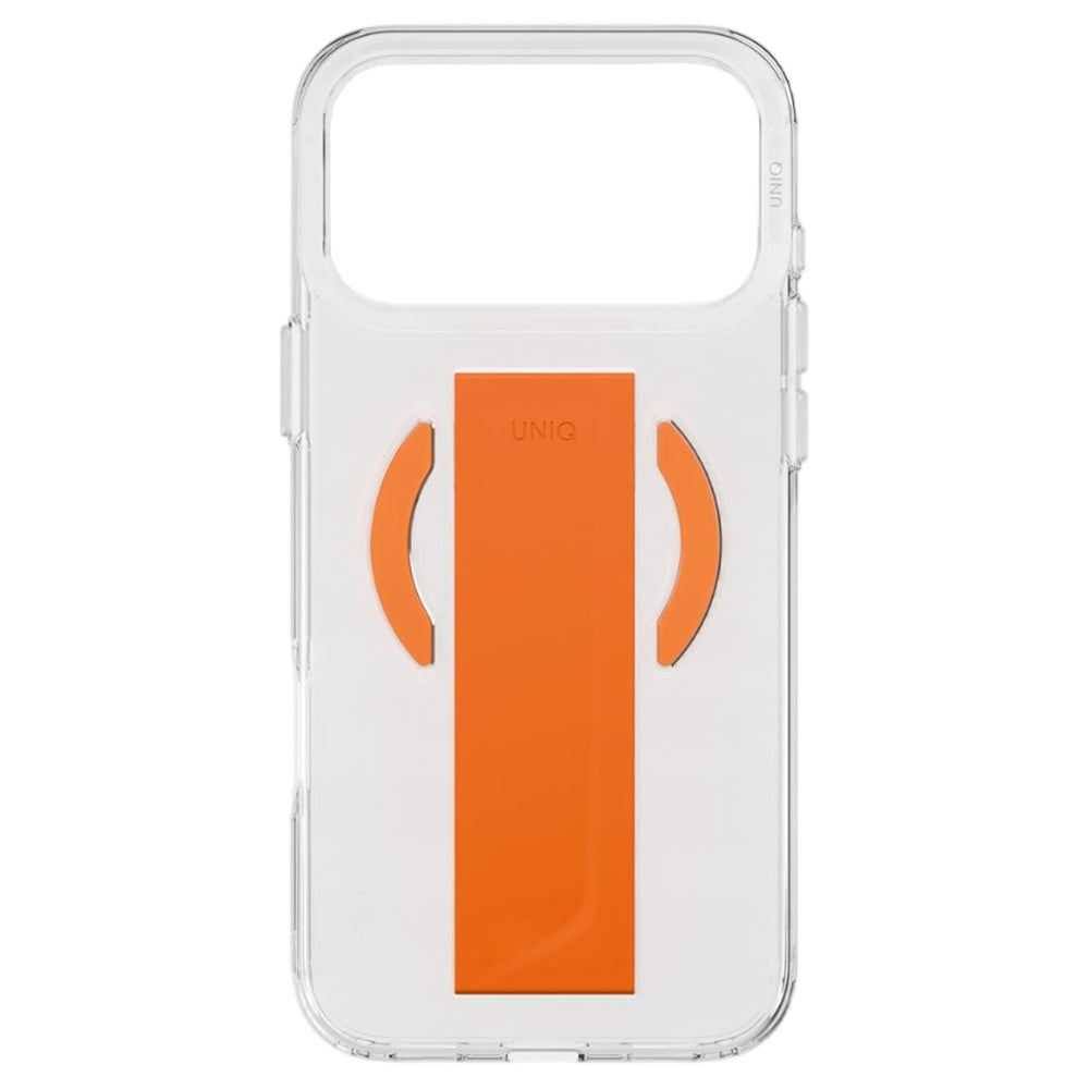 MagSafe-deksel for Apple iPhone 17 Pro, UNIQ, Heldro Air MagClick, Gjennomsiktig Oransje