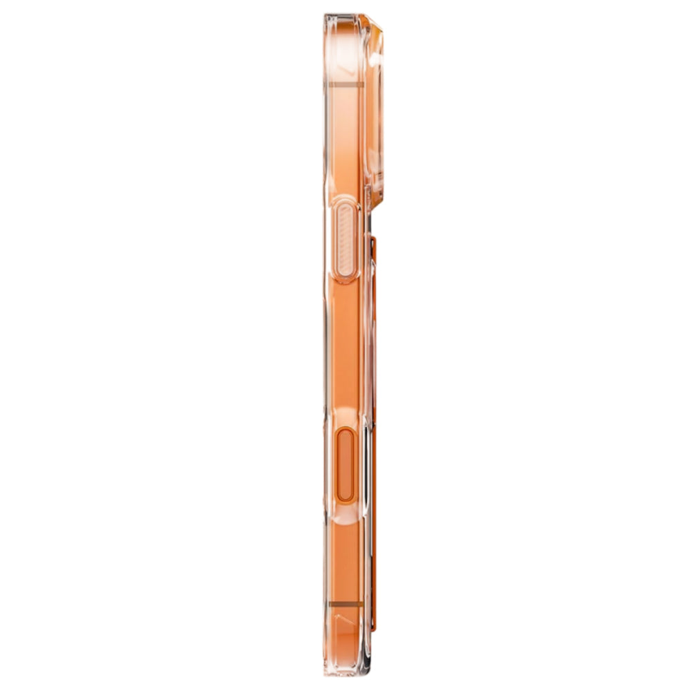MagSafe-deksel for Apple iPhone 17 Pro, UNIQ, Heldro Air MagClick, Gjennomsiktig Oransje