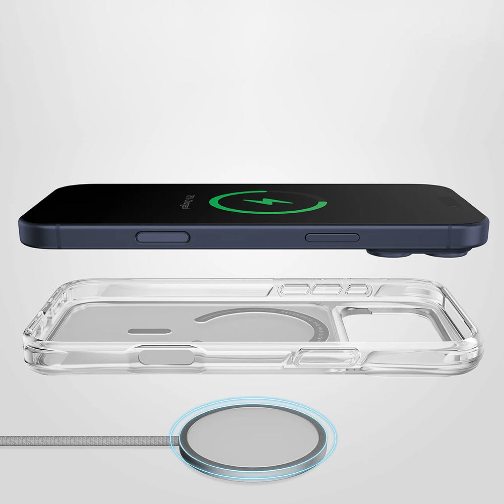 MagSafe-deksel for Apple iPhone 17 Pro, UNIQ, LifePro Xtreme MagClick, Gjennomsiktig