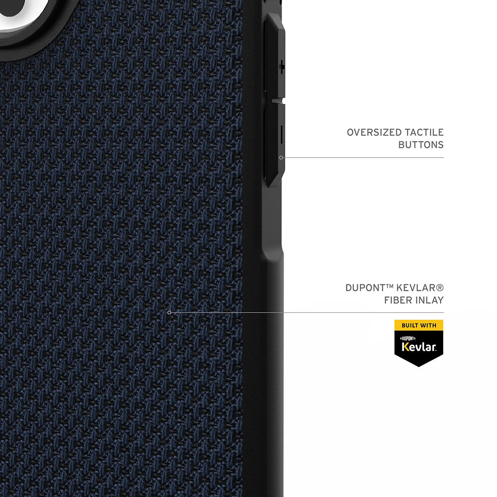 MagSafe-deksel for Apple iPhone 17 Pro, Urban Armor Gear, Metropolis LT Kevlar, Marineblå