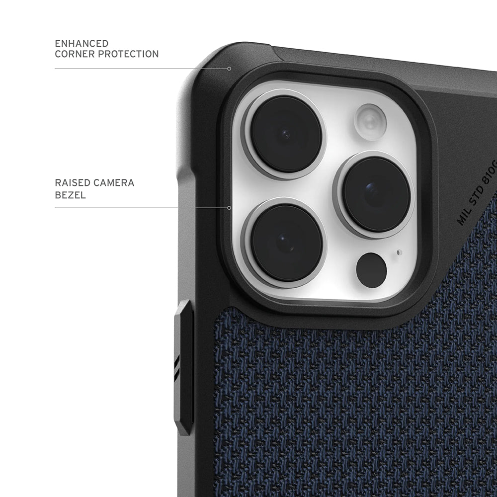 MagSafe-deksel for Apple iPhone 17 Pro, Urban Armor Gear, Metropolis LT Kevlar, Marineblå