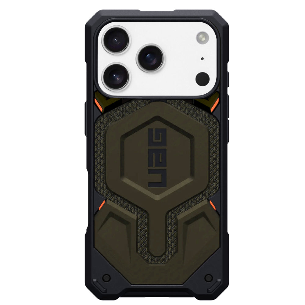 MagSafe-deksel for Apple iPhone 17 Pro, Urban Armor Gear, Monarch Pro Kevlar, Grønn