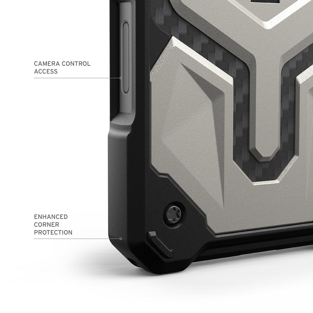 MagSafe-deksel for Apple iPhone 17 Pro, Urban Armor Gear, Monarch Pro Kevlar, Grønn