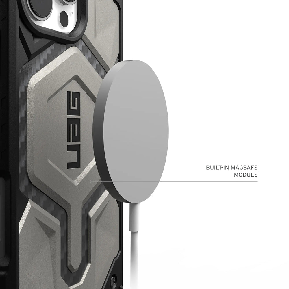 MagSafe-deksel for Apple iPhone 17 Pro, Urban Armor Gear, Monarch Pro Kevlar, Grønn