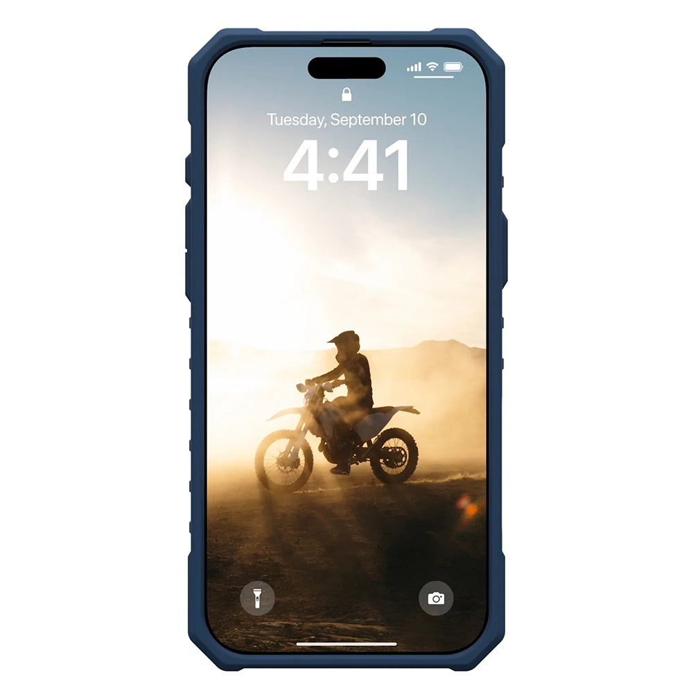 MagSafe-deksel for Apple iPhone 17 Pro, Urban Armor Gear, Pathfinder Clear with Lanyard, Blå
