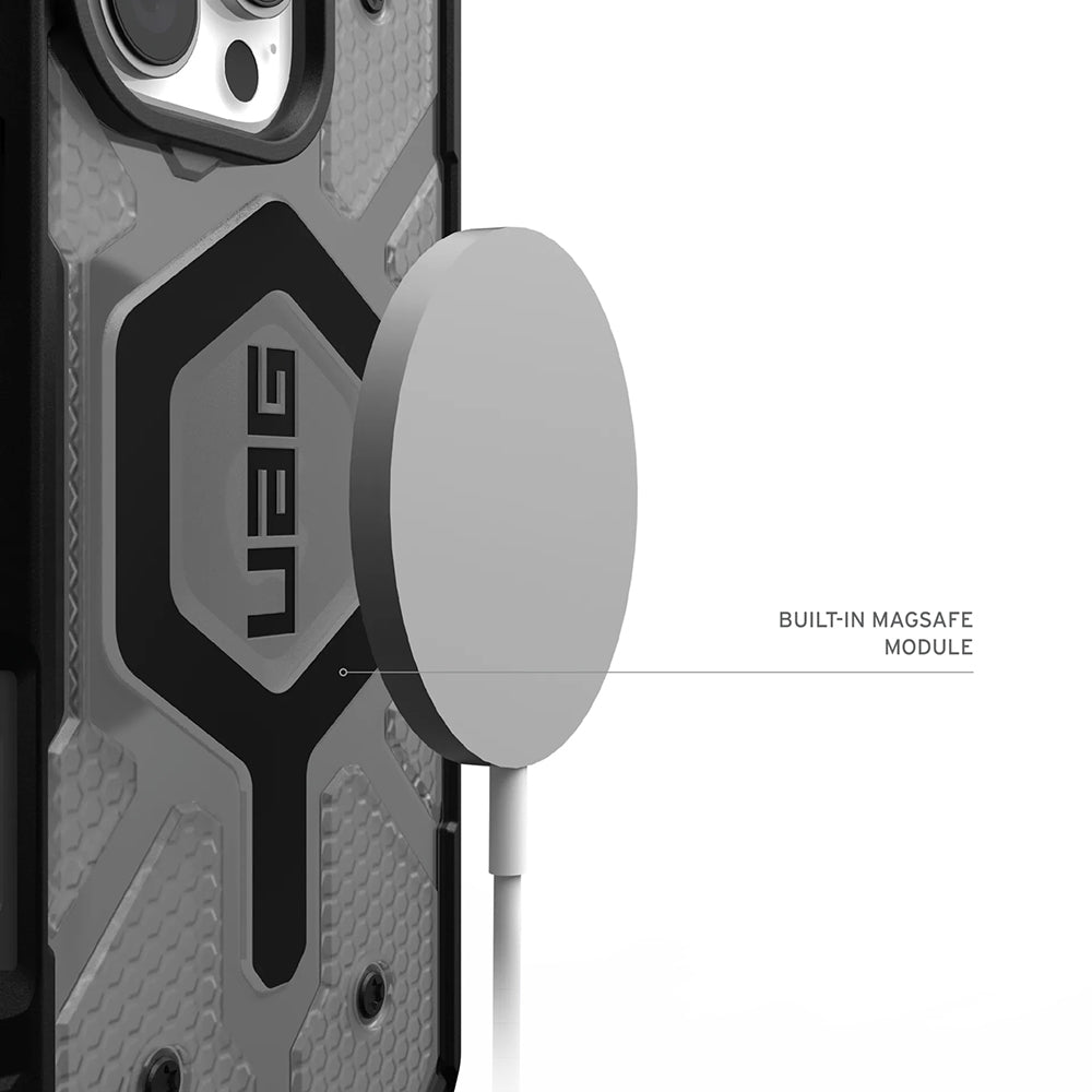 MagSafe-deksel for Apple iPhone 17 Pro, Urban Armor Gear, Pathfinder Clear, Grå