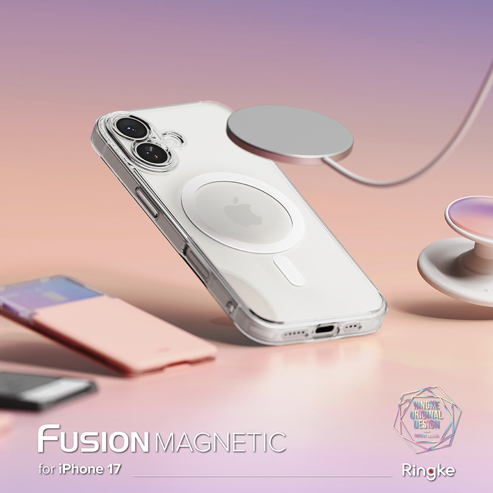MagSafe-deksel for Apple iPhone 17, Ringke, Fusion, Matt Transparent