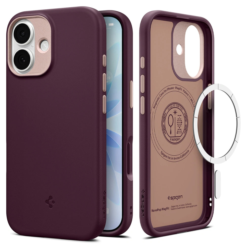 MagSafe-deksel for Apple iPhone 17, Spigen, Caseology Nano Pop, Kirsebærrød ACS10365